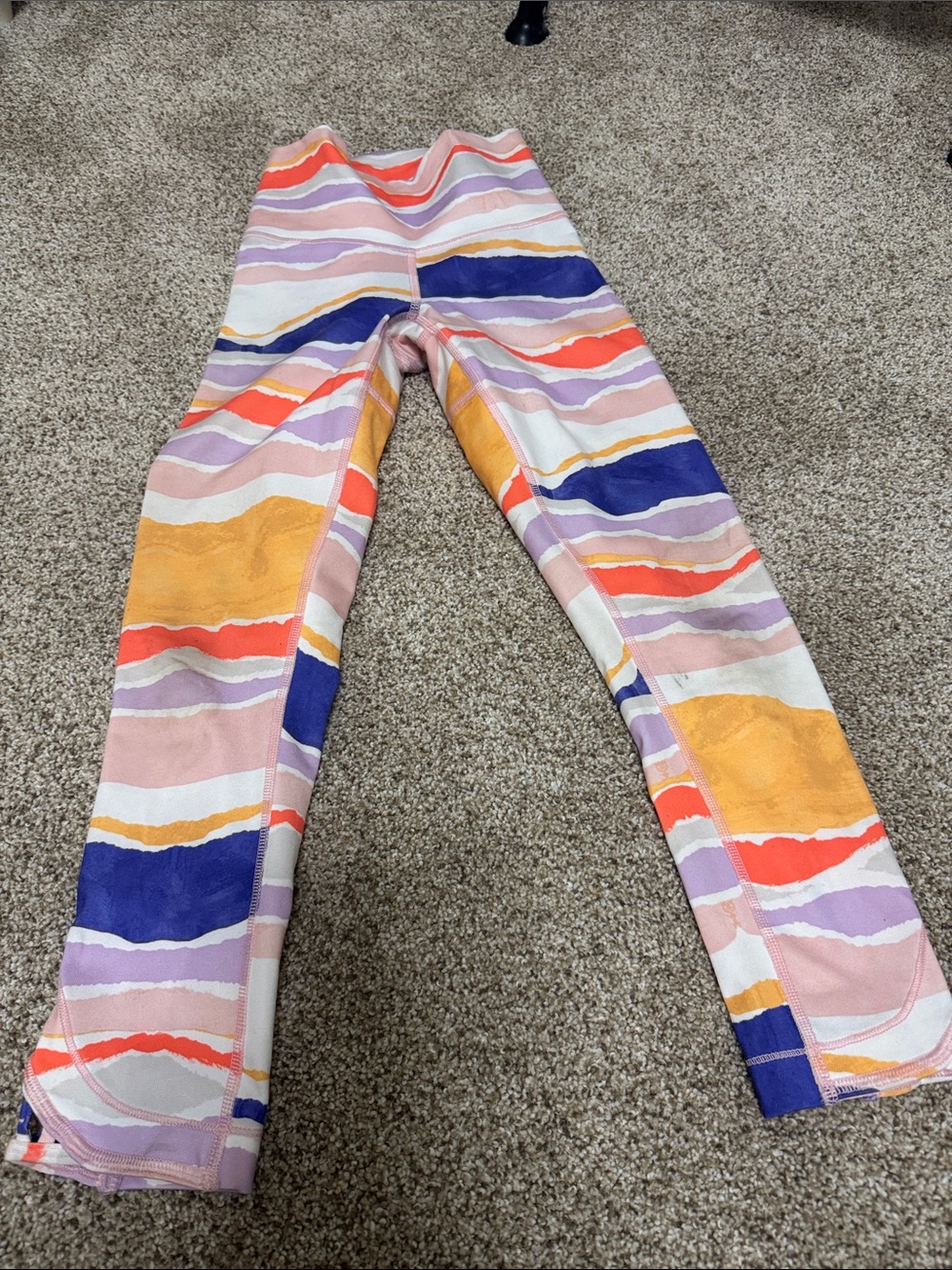lululemon athletica Women’s Multicolor Wave-Stripe Leggings